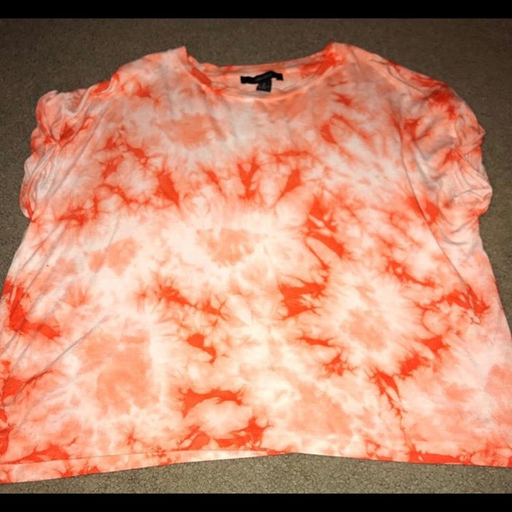 Tie die Orange & White T-shirt